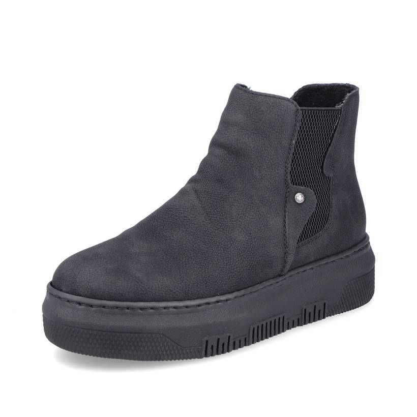 Rieker Artikelnummer M1981-00 Rieker Damen Chelsea Boots tiefschwarz Riesige Rabatte