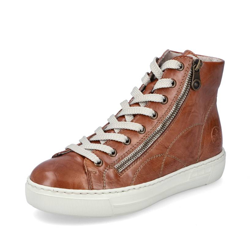 Rieker Artikelnummer L9880-24 Rieker Damen Schnürstiefel fuchsbraun 50% Rabatt mit kostenlosem Versand