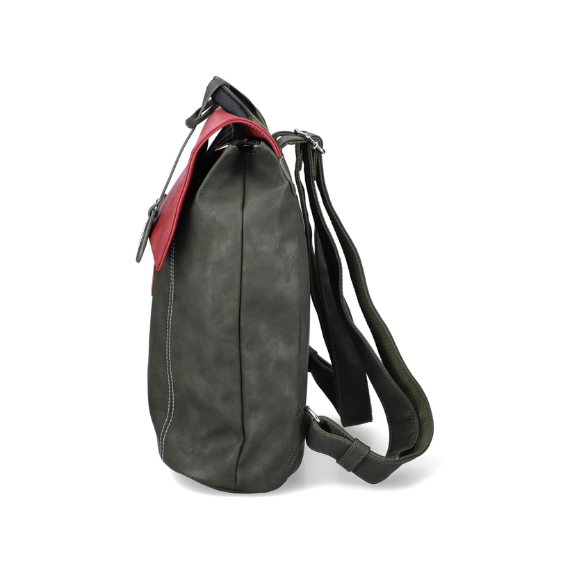 Rieker Artikelnummer H1357-54 Rieker Rucksack waldgrün-kirschrot 2025