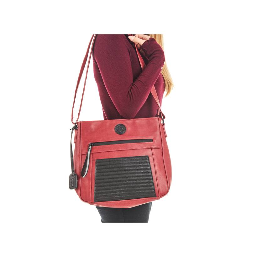 Rieker Artikelnummer H1481-33 Rieker Handtasche feuerrot-schwarz Online