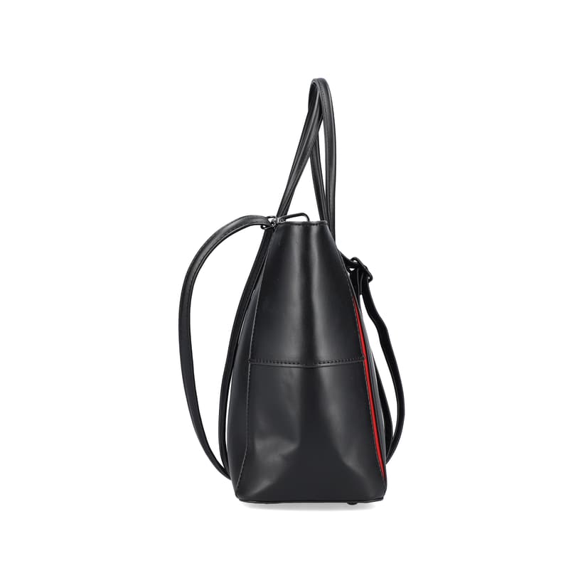Rieker Artikelnummer H1524-00 Rieker Shopper tiefschwarz-feuerrot im Angebot