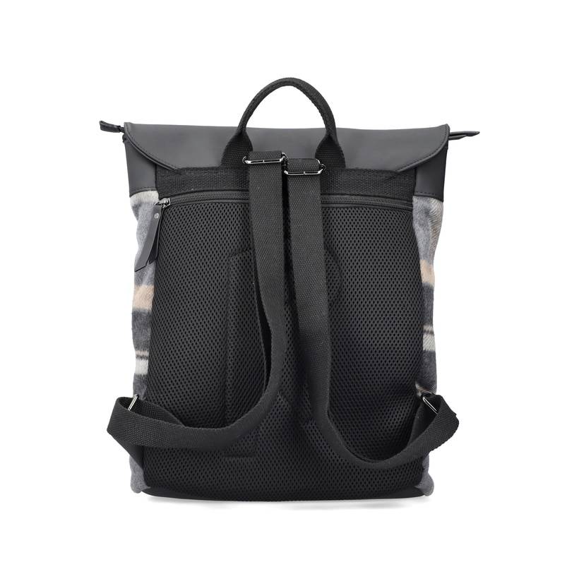 Rieker Artikelnummer H1391-93 Rieker Rucksack schwarz-hellbeige Günstiger Verkauf