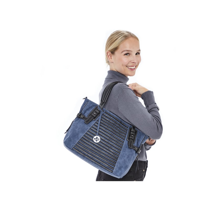 Rieker Artikelnummer H1083-12 Rieker Shopper meeresblau-schwarz Bestseller