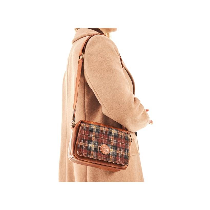 Rieker Artikelnummer H1455-22 Rieker Handtasche karamellbraun-karo Saisonale Angebote