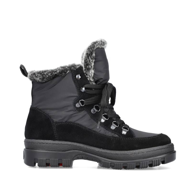 Rieker Artikelnummer X8222-00 Rieker Damen Schnürstiefel nachtschwarz VIP-Rabatte
