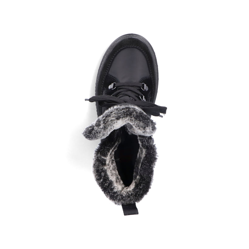 Rieker Artikelnummer X8222-00 Rieker Damen Schnürstiefel nachtschwarz VIP-Rabatte