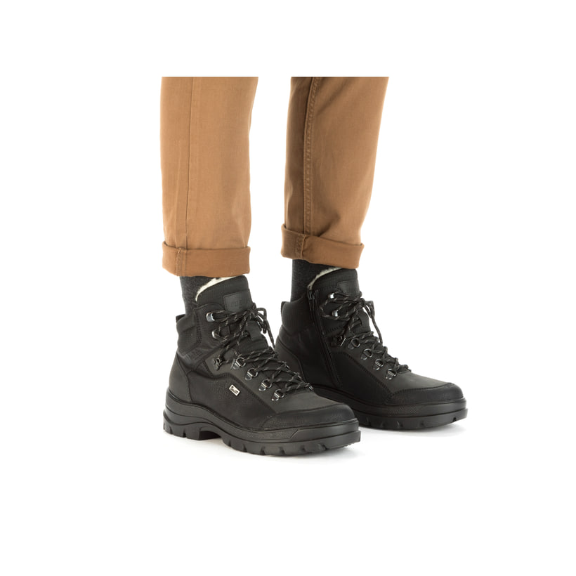Rieker Artikelnummer F5410-00 Rieker Herren Schnürstiefel nachtschwarz Letzte 3 Tage