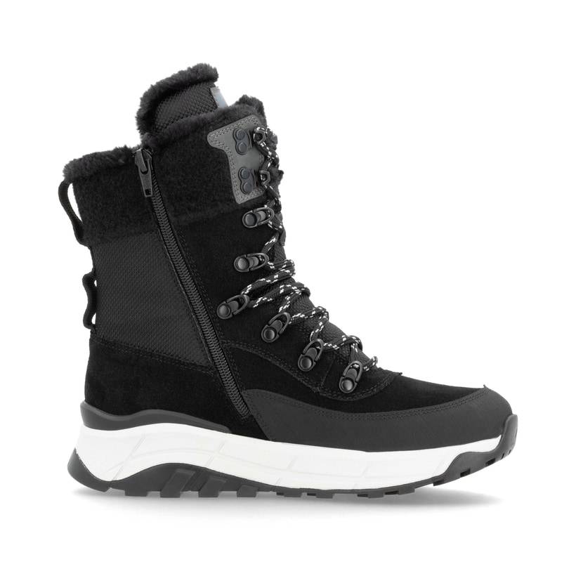 Rieker Artikelnummer W0066-00 Rieker Damen Schnürstiefel carbonschwarz Letzte 2 Tage