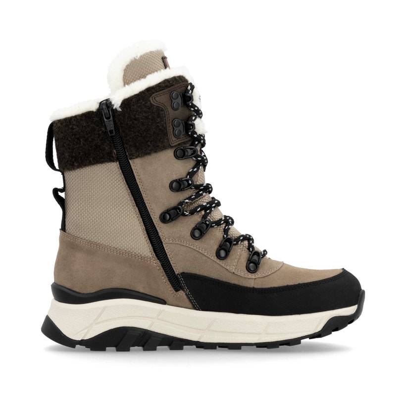 Rieker Artikelnummer W0066-64 Rieker Damen Schnürstiefel braunbeige Zeitbegrenzte Promotion