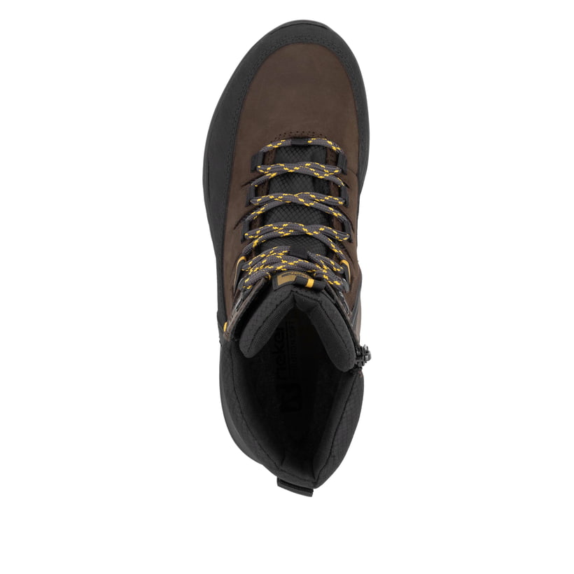 Rieker Artikelnummer U0171-25 Rieker Herren Schnürstiefel holzbraun-schwarz Bis zu 50% Rabatt