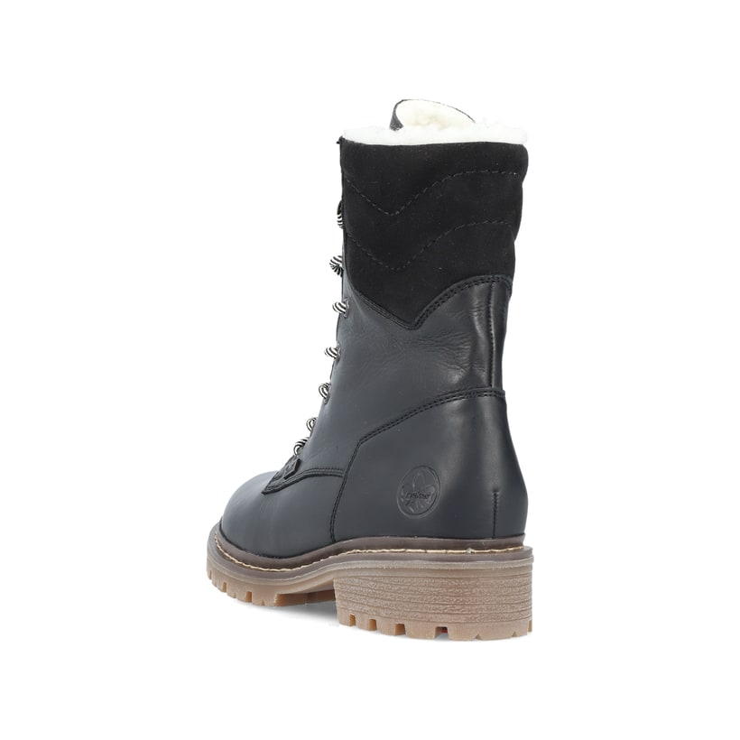 Rieker Artikelnummer Y9232-00 Rieker Damen Schnürstiefel tiefschwarz Sonderangebot der Fabrik