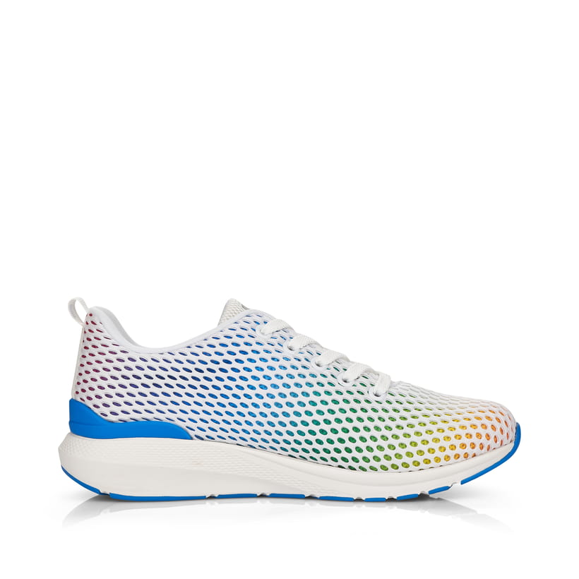 Rieker Artikelnummer 40101-90 Rieker Damen Sneaker Low crystal-white rainbow Clearance-Verkauf