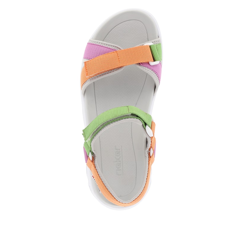 Rieker Artikelnummer V8401-91 Rieker Damen Trekkingsandalen mehrfarbig Fabrikladen