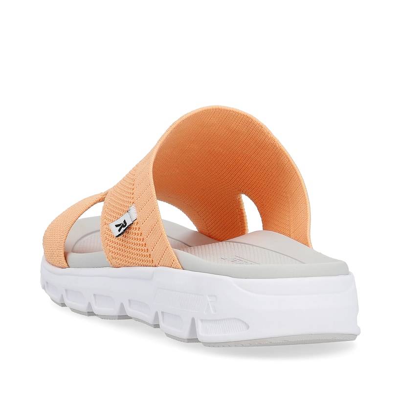 Rieker Artikelnummer V8451-38 Rieker Damen Pantoletten neon orange Begrenzt auf 3 Tage