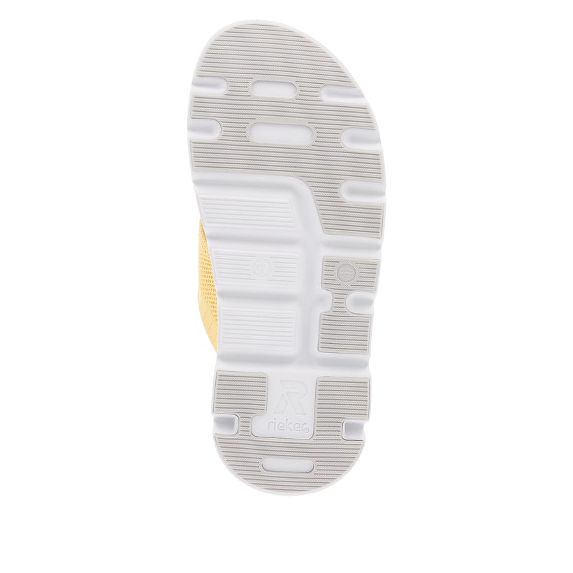 Rieker Artikelnummer V8451-38 Rieker Damen Pantoletten neon orange Begrenzt auf 3 Tage