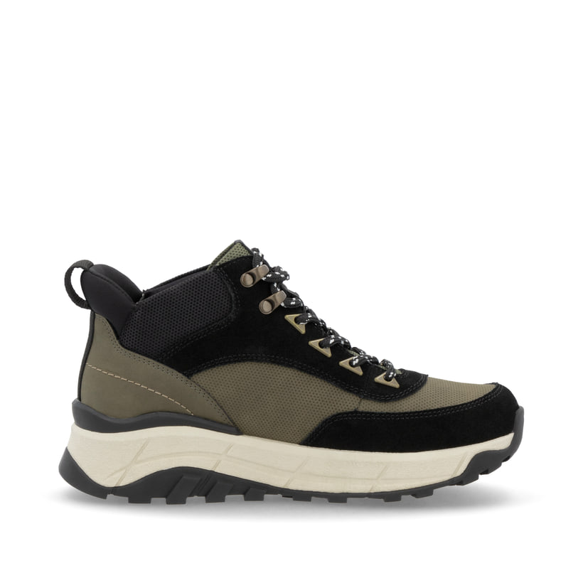 Rieker Artikelnummer W0067-54 Rieker Damen Schnürstiefel urbanschwarz-khaki 2025