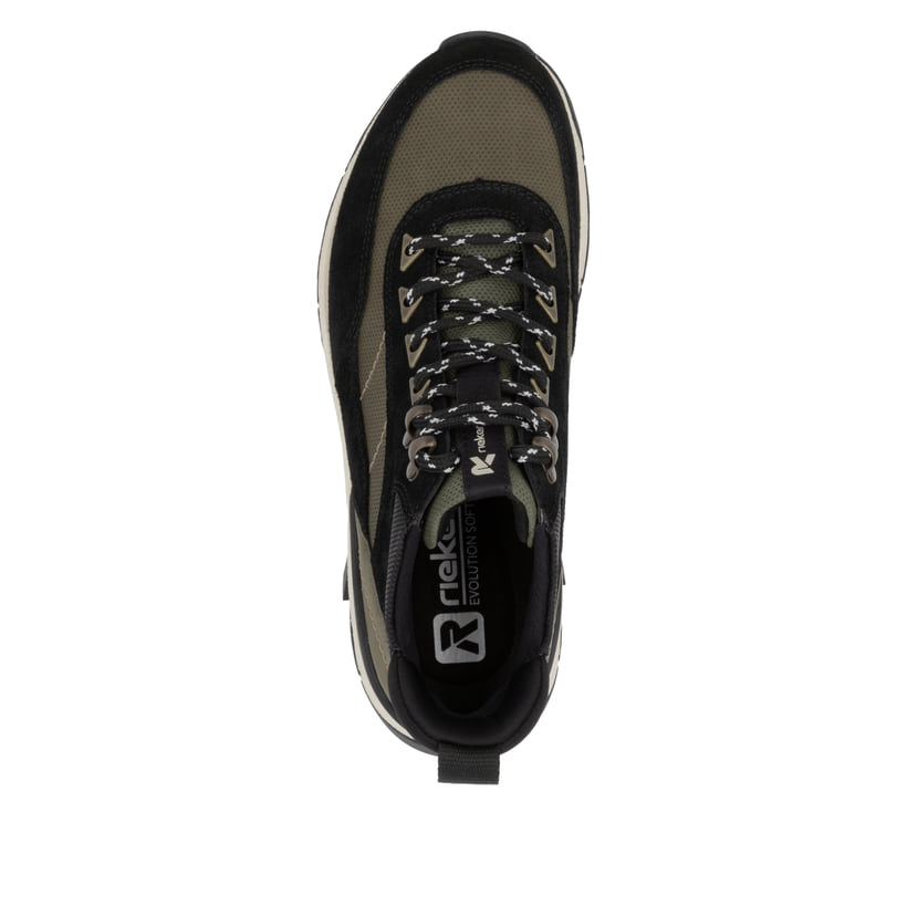Rieker Artikelnummer W0067-54 Rieker Damen Schnürstiefel urbanschwarz-khaki 2025