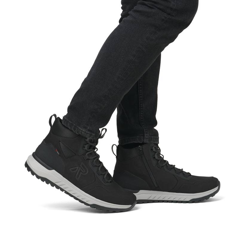 Rieker Artikelnummer U0172-00 Rieker Herren Schnürstiefel graphitschwarz Online