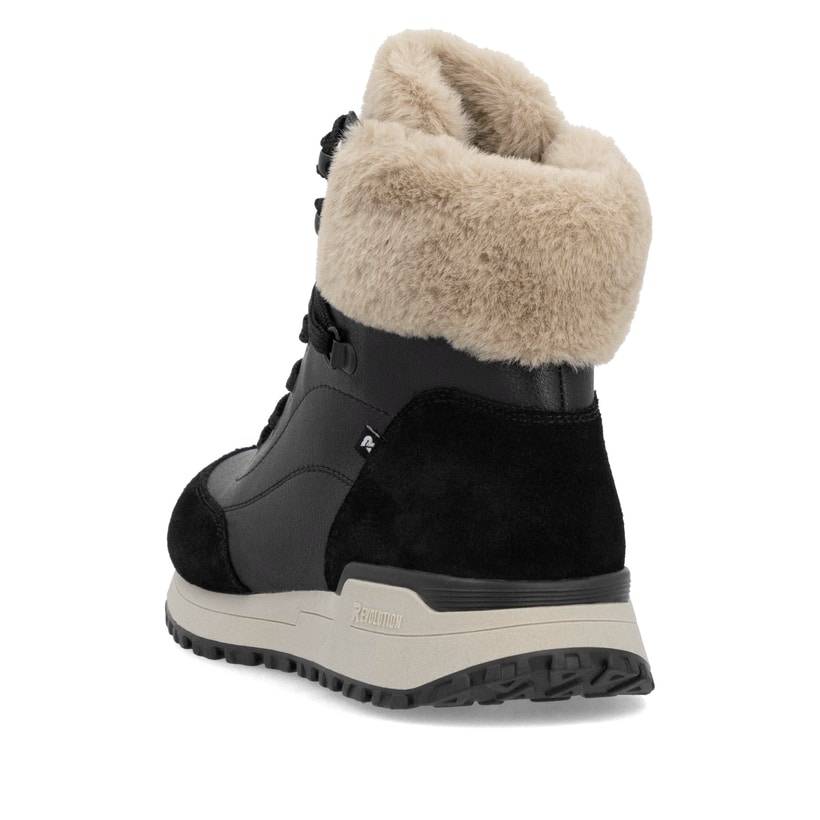 Rieker Artikelnummer W0670-00 Rieker Damen Schnürstiefel carbonschwarz Schlussverkauf