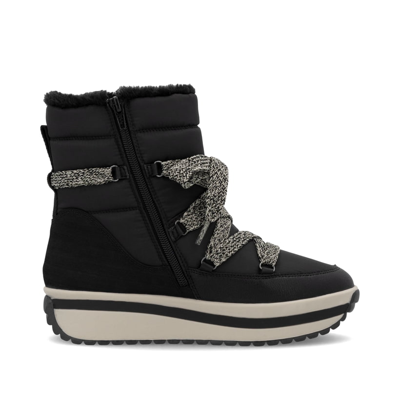 Rieker Artikelnummer W0971-00 Rieker Damen Schnürstiefel asphaltschwarz Meist gekauft