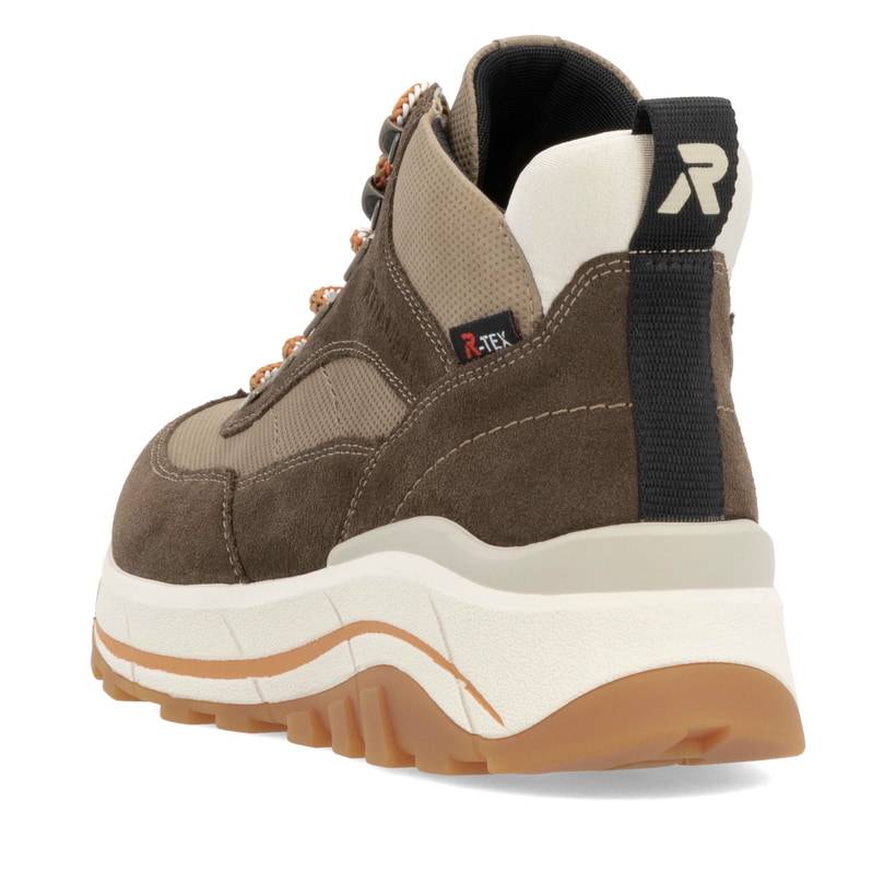 Rieker Artikelnummer W0067-20 Rieker Damen Schnürstiefel hozbraun-beige Kostenloser Versand