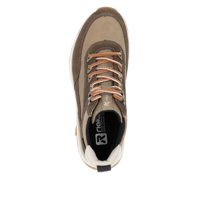Rieker Artikelnummer W0067-20 Rieker Damen Schnürstiefel hozbraun-beige Kostenloser Versand