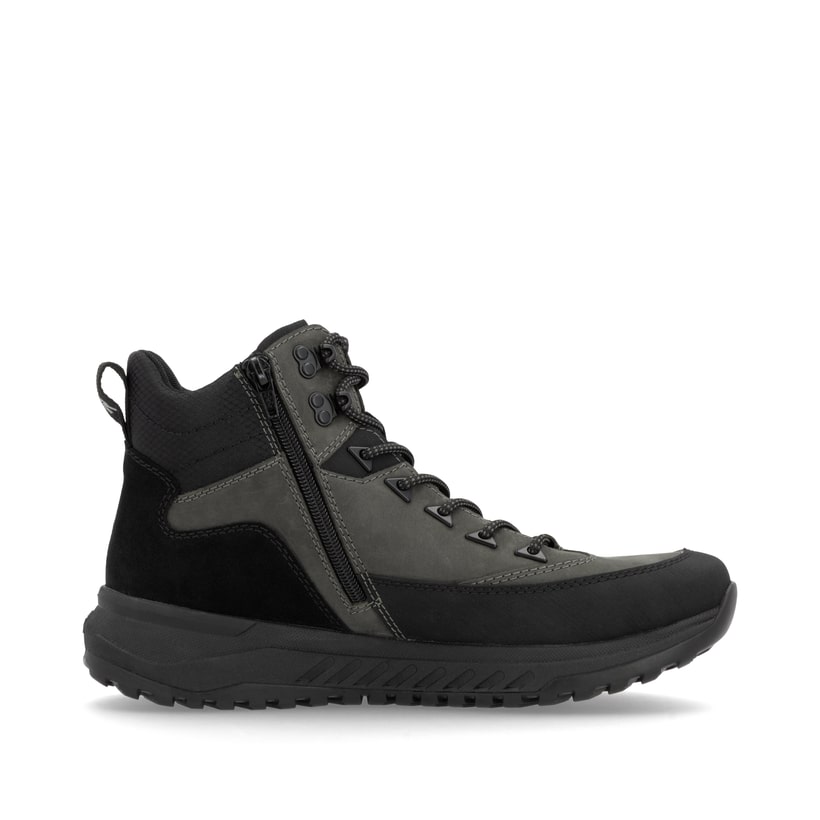 Rieker Artikelnummer U0174-42 Rieker Herren Schnürstiefel graphitgrau-schwarz Limitierter Zeitrabatt