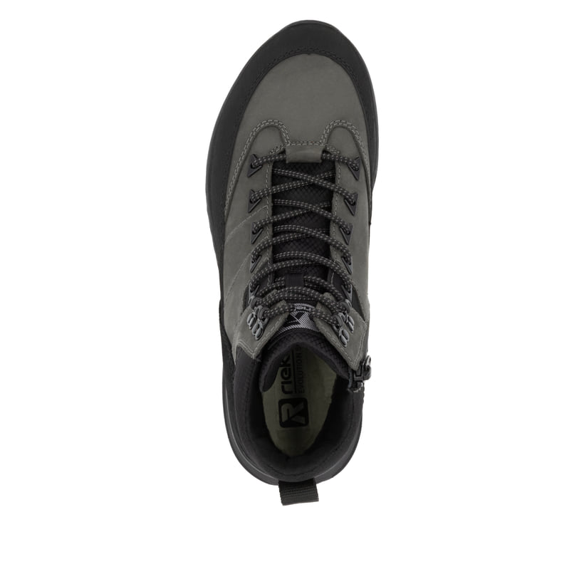 Rieker Artikelnummer U0174-42 Rieker Herren Schnürstiefel graphitgrau-schwarz Limitierter Zeitrabatt