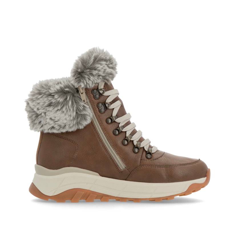 Rieker Artikelnummer W0063-22 Rieker Damen Schnürstiefel zimtbraun Rabatt