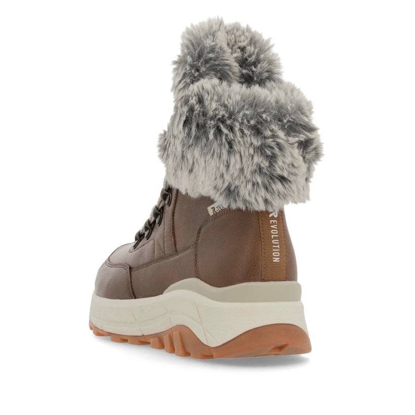 Rieker Artikelnummer W0063-22 Rieker Damen Schnürstiefel zimtbraun Rabatt
