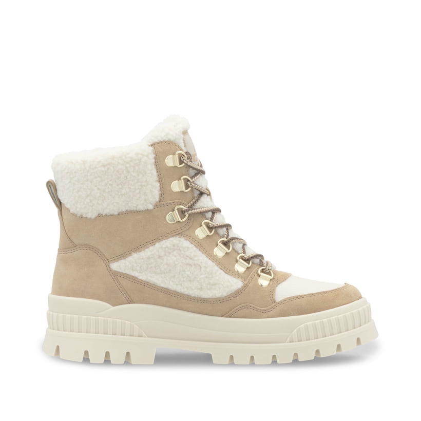 Rieker Artikelnummer W2173-62 Rieker Damen Schnürstiefel sandbeige-cremeweiß Versandkostenfrei