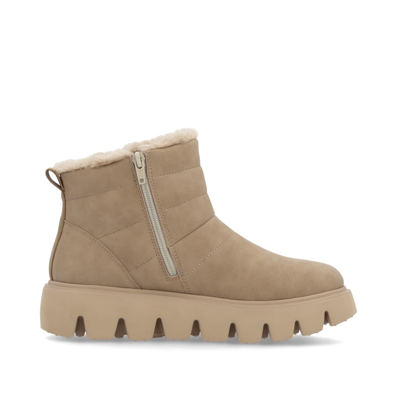 Rieker Artikelnummer W2070-20 Rieker Damen Kurzstiefel lehmbeige Großer Ausverkauf