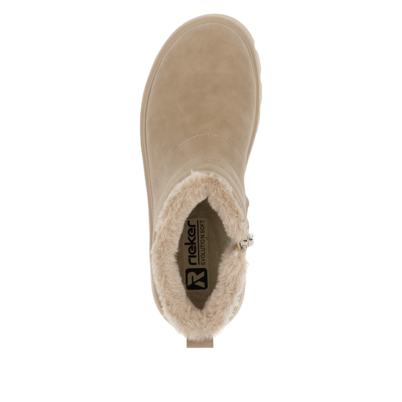 Rieker Artikelnummer W2070-20 Rieker Damen Kurzstiefel lehmbeige Großer Ausverkauf
