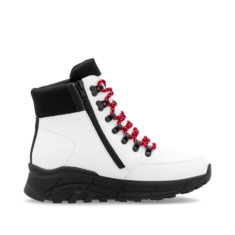 Rieker Artikelnummer W0063-81 Rieker Damen Schnürstiefel macciatoweiß Begrenztes Angebot