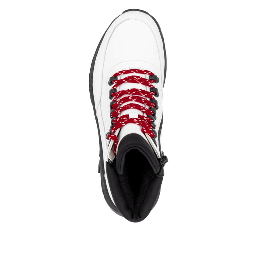 Rieker Artikelnummer W0063-81 Rieker Damen Schnürstiefel macciatoweiß Begrenztes Angebot
