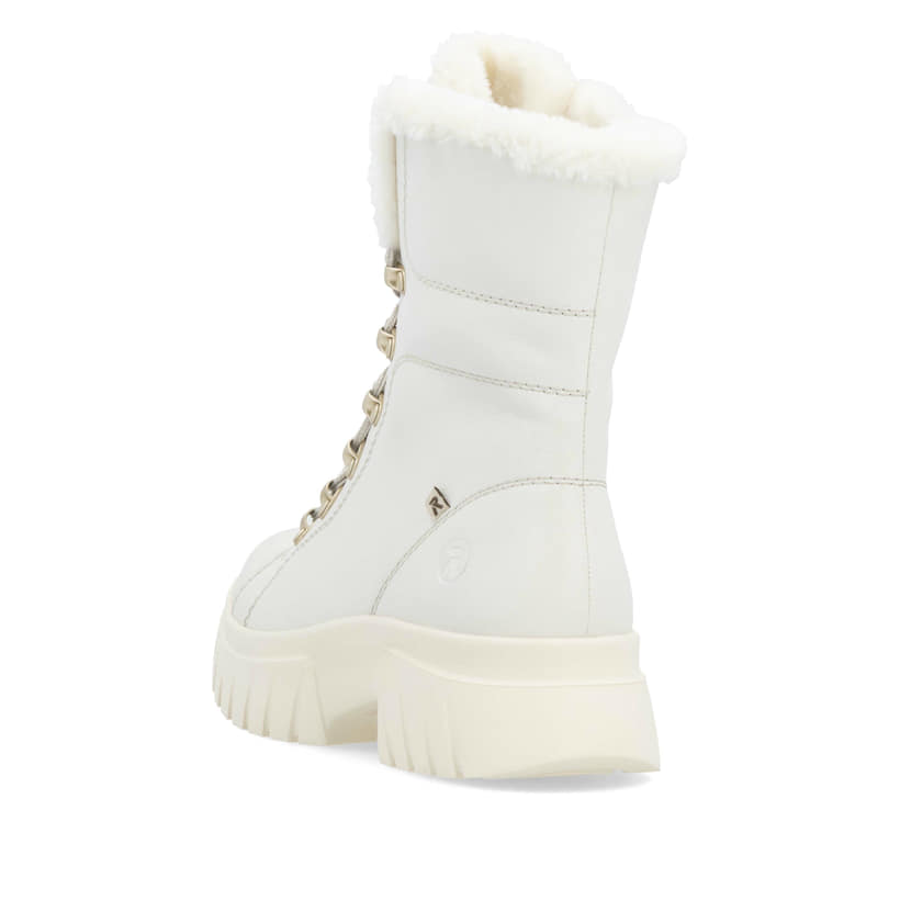 Rieker Artikelnummer W1874-80 Rieker Damen Schnürstiefel cremeweiß Preisnachlass