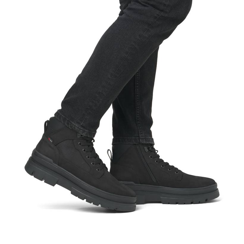 Rieker Artikelnummer U1270-00 Rieker Herren Schnürstiefel asphaltschwarz Saisonschlussverkauf