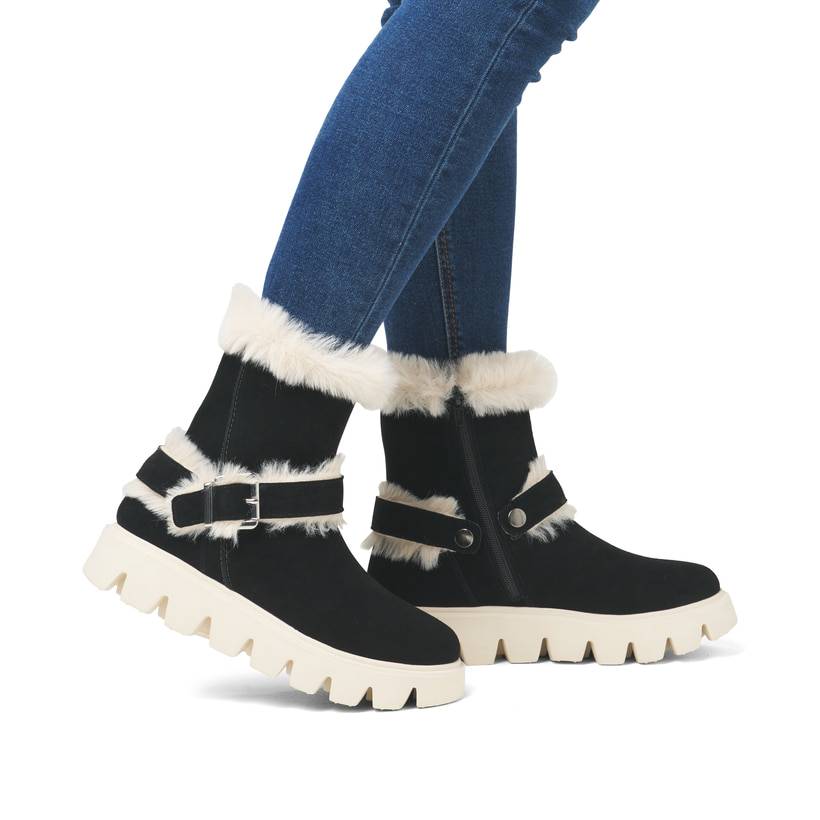 Rieker Artikelnummer W2073-00 Rieker Damen Kurzstiefel urbanschwarz Osterangebot