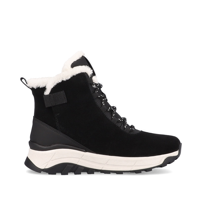 Rieker Artikelnummer W0060-00 Rieker Damen Schnürstiefel deep-black pearl Vatertagsangebot