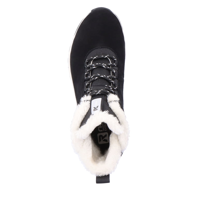 Rieker Artikelnummer W0060-00 Rieker Damen Schnürstiefel deep-black pearl Vatertagsangebot