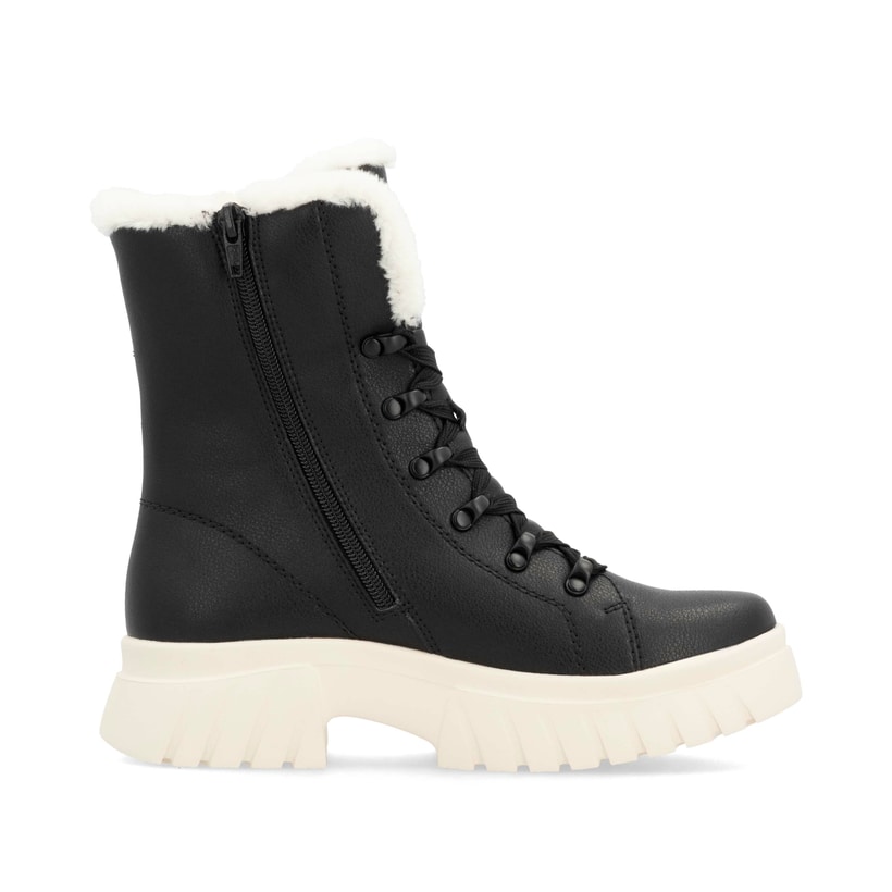 Rieker Artikelnummer W1874-00 Rieker Damen Schnürstiefel graphitschwarz Zeitlich begrenztes Angebot