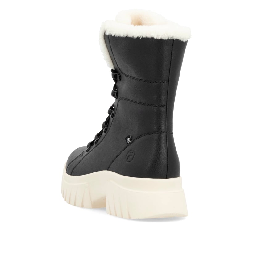 Rieker Artikelnummer W1874-00 Rieker Damen Schnürstiefel graphitschwarz Zeitlich begrenztes Angebot