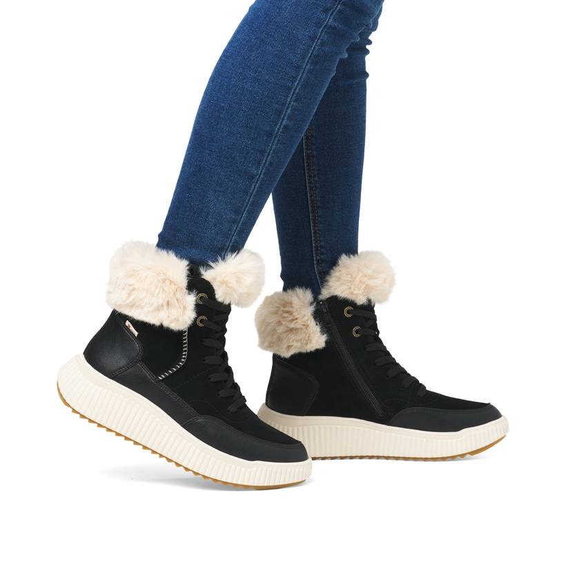 Rieker Artikelnummer W1773-00 Rieker Damen Kurzstiefel graphitschwarz Exklusive Angebote