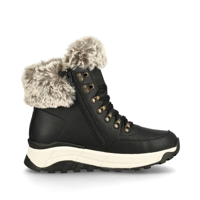 Rieker Artikelnummer W0063-00 Rieker Damen Schnürstiefel stahlschwarz Blitzangebot