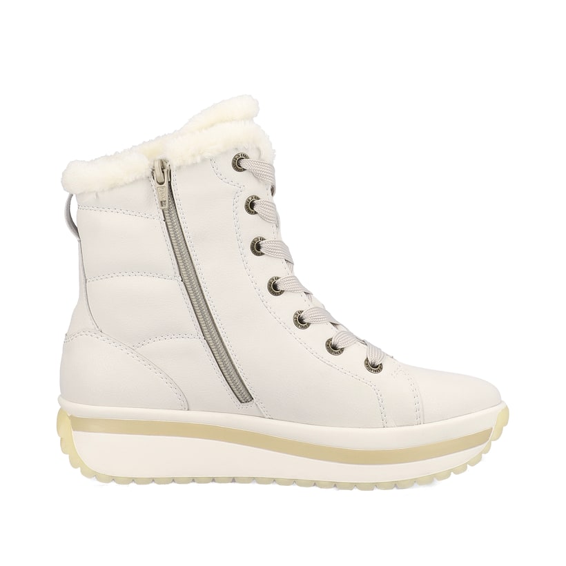 Rieker Artikelnummer W0963-80 Rieker Damen Schnürstiefel frostweiß Große Rabatte