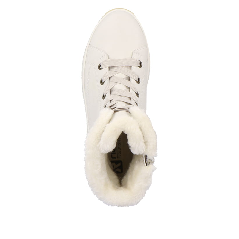 Rieker Artikelnummer W0963-80 Rieker Damen Schnürstiefel frostweiß Große Rabatte