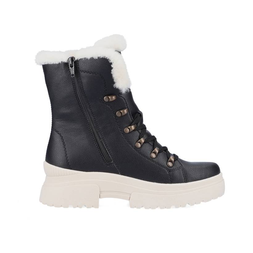 Rieker Artikelnummer W0372-00 Rieker Damen Schnürstiefel deep black Neuheiten
