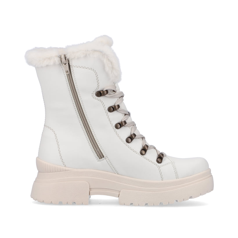 Rieker Artikelnummer W0372-80 Rieker Damen Schnürstiefel frost white Bestseller