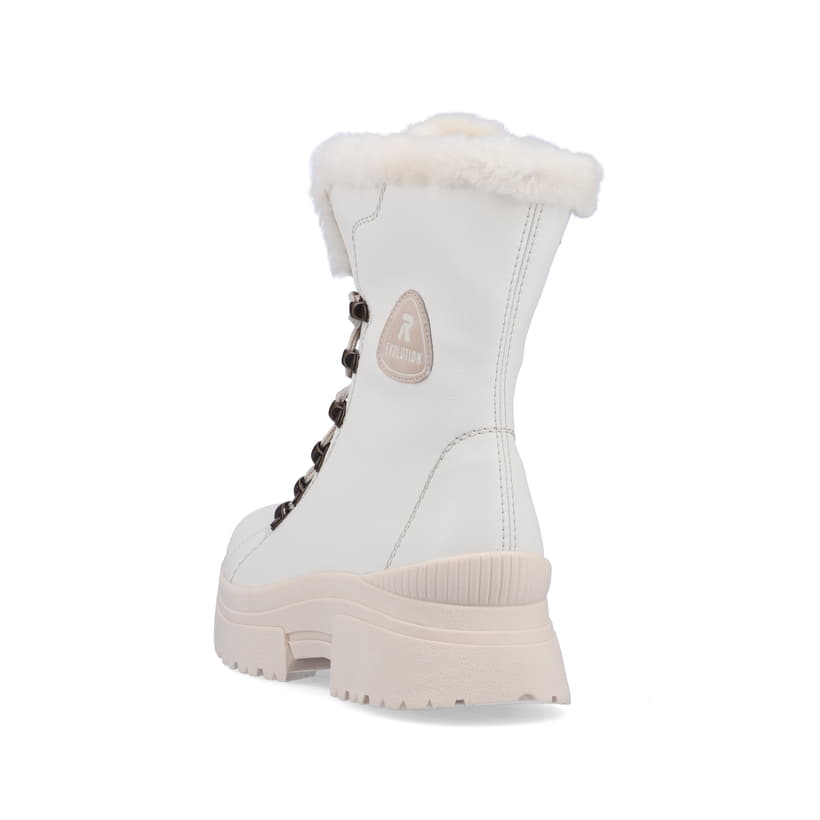 Rieker Artikelnummer W0372-80 Rieker Damen Schnürstiefel frost white Bestseller