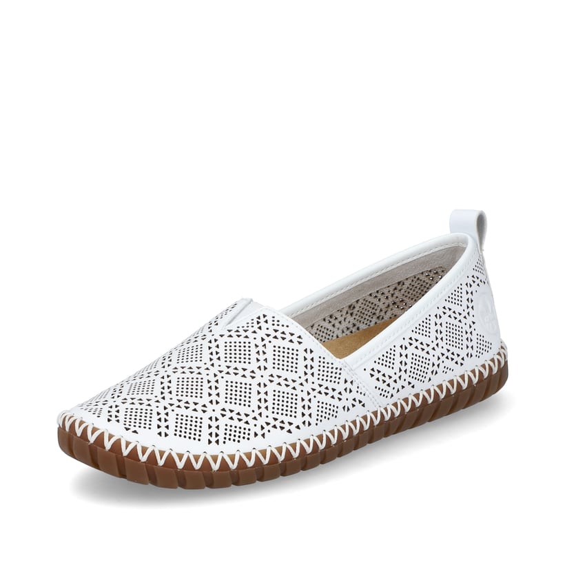 Rieker Artikelnummer M2851-80 Rieker Damen Ballerinas reinweiss Saisonale Angebote